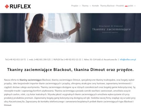 Ruflex - tkaniny zaciemniające Blackout